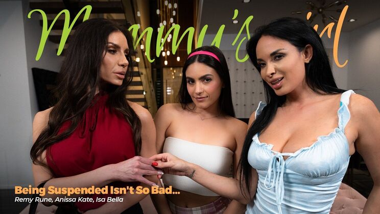 [Girlsway] - Suspended Stepdaughter Takes Big Tits Licking - Anissa Kate - Isa Bella - Remy Rune