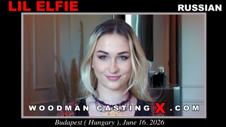 [WoodmanCasting] - Young Lil Elfie Gets Spanked and Deepthroated in Casting - Lil Elfie