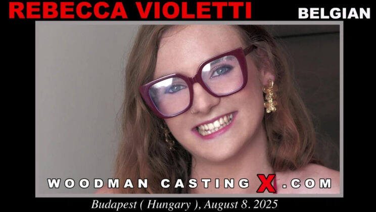 [WoodmanCasting] - Casting Couch Cutie: Rebecca Violetti Does 69 and Gets Spanked Hard - Rebecca Violetti